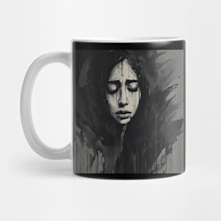 Black and White Grief Mug